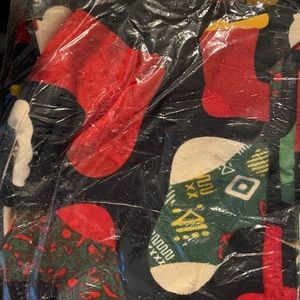 LuLaRoe Christmas stocking leggings NWT